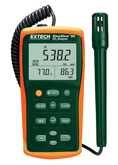 Carbon Dioxide (CO2) Meters - Extech EA80