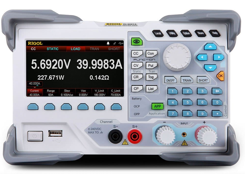 rigol dl3021a programmable dc electronic load (single channel, 150v/40a/30khz 200w) high resolution