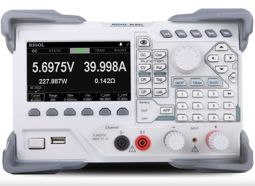 RIGOL DL3021 Programmable DC Electronic Load (Single Channel, 150V/40A/15kHz 200W)