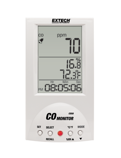 Carbon Monoxide (CO) Meters - Extech CO50