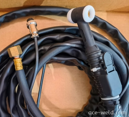 ACEWELD WP17-25R Tig Torch (M16 x 1.5) Female CW 2 pin Plug complete