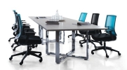 Meeting table with cassia cross leg Discussion table Conference table