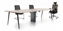 Confernce table with Nitra black metal leg Discussion table Conference table