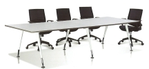 Rectangular conference table with hanako leg Discussion table Conference table