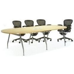 Big Oval conference table with Inula leg and PS Socket