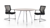 Round discussion table with elegant Ixia chrome leg Office furniture Meeting Table Discussion table