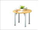 Round discussion table with pole leg 1 Discussion table Conference table