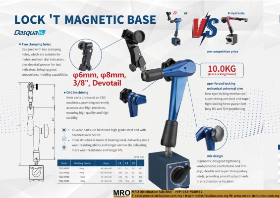 Lock 'T Magnetic Base 