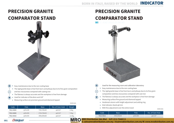 Precision Granite Comparator Stand & Precision Granite