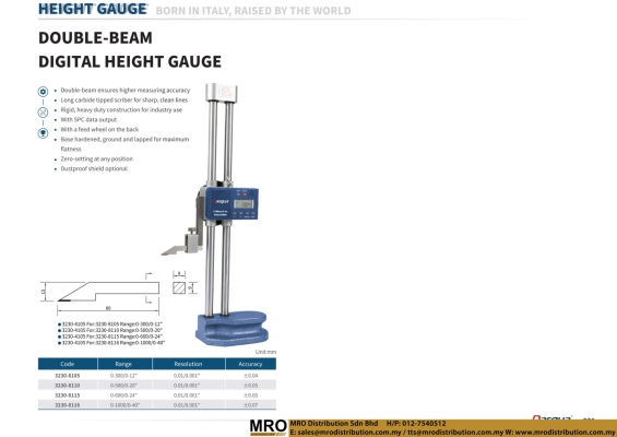 Double-Beam Digital Height Gauge 