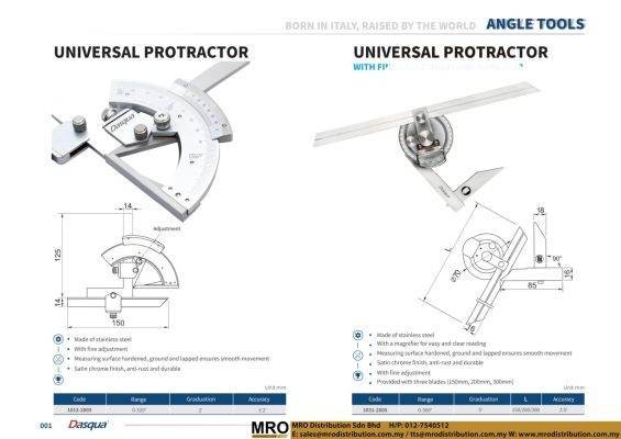 Universal Protractor