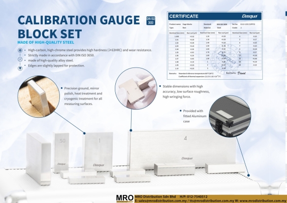 Calibration Gauge Block Set Made Of High-Quality Steel