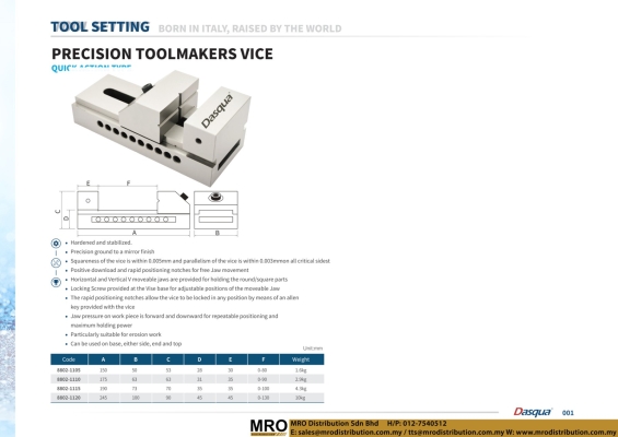 Precision Toolmakers Vice