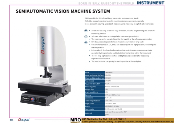 Semiautomatic Vision Machine System