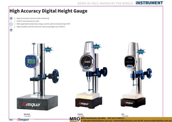 High Accuracy Digital Height Gauge