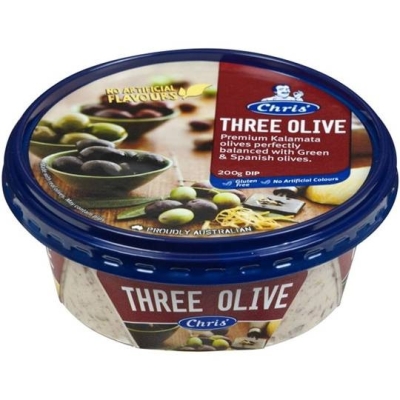 CHRIS THREE OLIVE DIPS 200G