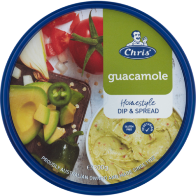 CHRIS GUACAMOLE DIPS 200G