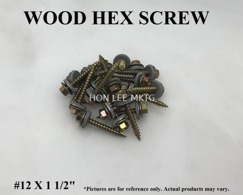 WOOD HEX SCREW #12 x 1 1/2"