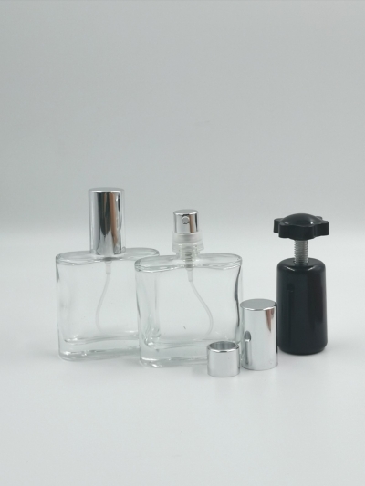 PERFUME BOTTLE (30ML) CLEAR CRIMP NECK