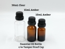 ESSENTIAL OIL BOTTLE WITH TEMPERED PROOF CAP ESSENTIAL OIL BOTTLES