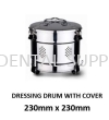 DRESSING DRUM WITH COVER (230mm x 230mm) Accessories Instruments