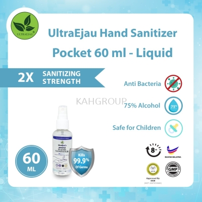 UltraEjau Hand Sanitizer Pocket 60ml - Liquid