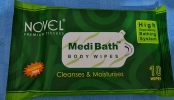 Novel MediBath Body Wipes 10's Hygiene First Aid Supplies