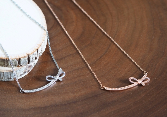 Ribbon Bow Necklace (782101869)