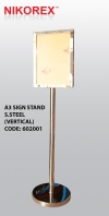 602001 - SS SIGNAGE STAND A3 (VERTICAL) SIGNAGE STANDS BALUSTERS / SIGNAGE