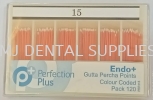 ENDO+GUTTA PERCHA POINT INDIVIDUAL SIZE 15, PERFECTION PLUS Root Canal Treatment/Endo Dentistry Material