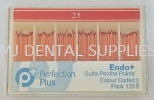 ENDO+GUTTA PERCHA POINT INDIVIDUAL SIZE 25, PERFECTION PLUS Root Canal Treatment/Endo Dentistry Material