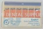 ENDO+GUTTA PERCHA POINT INDIVIDUAL SIZE 30, PERFECTION PLUS Root Canal Treatment/Endo Dentistry Material