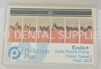 ENDO+GUTTA PERCHA POINT INDIVIDUAL SIZE 40, PERFECTION PLUS Root Canal Treatment/Endo Dentistry Material