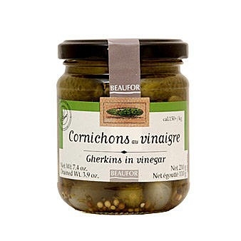 BEAUFOR GHERKIN IN VINEGAR 350GM