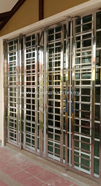 Stainless Steel Sliding Grille Door 