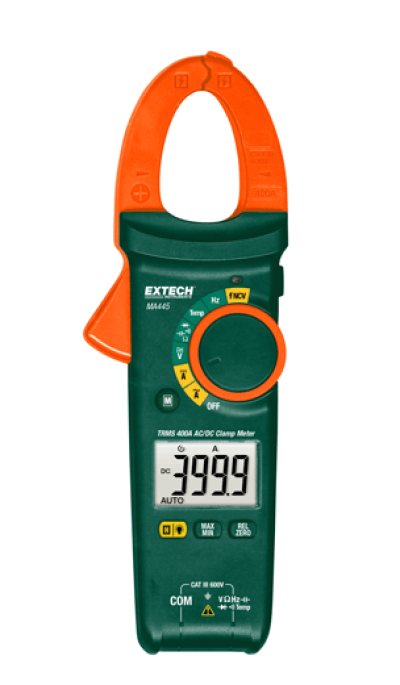 EXTECH MA445 : 400A True RMS AC/DC Clamp Meter + NCV