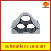 High-Voltage (Non Ferrous Type) Trefoil Cable Cleat Type A Aluminium (Non-Magnetic/Non-Metallic) Cable Cleats