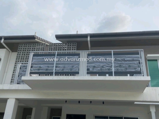 Balcony Railing With Aluminium Panels 