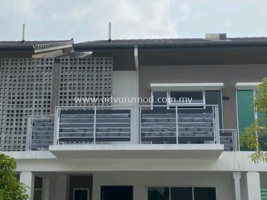 Balcony Railing With Aluminium Panels 