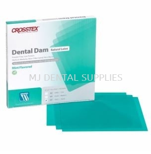 DENTAL DAM MEDIUM, LATEX, MINT FLAVOURED CROSSTEX