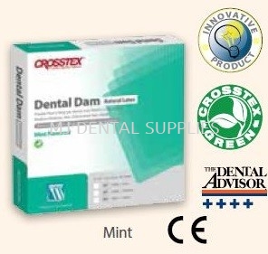 DENTAL DAM HEAVY, LATEX, MINT FLAVOURED CROSSTEX