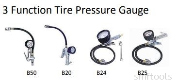 3 FUNCTION TYRE PRESSURE GAUGE