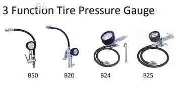 3in1 Function Tire Pressure Gauge (Check/Pump/Release)