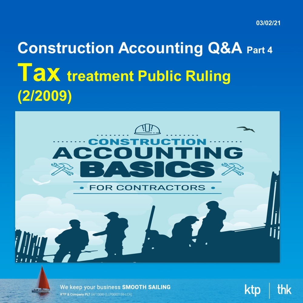 Construction Accounting Q&A Part 4 - Tax Treatment