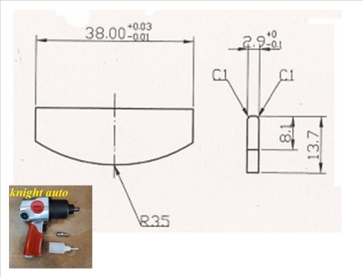  1/2" Air Wrench Vane Packet (6pcs/Rm30) ID337193