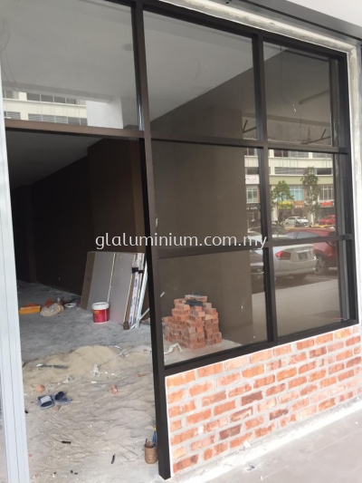 shopfront aluminium ( MB + clear glass) @Jalan Sentul Pasar, Maxim Citylight, Sentul, Kuala Lumpur 