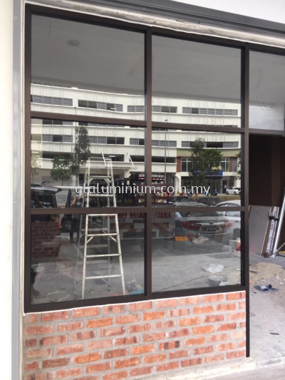 shopfront aluminium ( MB + clear glass) @Jalan Sentul Pasar, Maxim Citylight, Sentul, Kuala Lumpur 