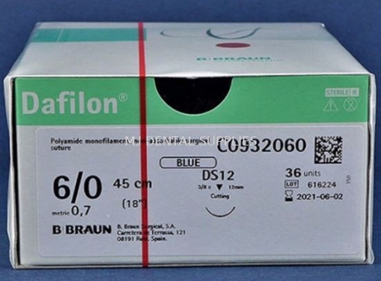 DAFILON BLUE SUTURE 6/0 (NON-ABSORBABLE) #C0932060, B.BRAUN