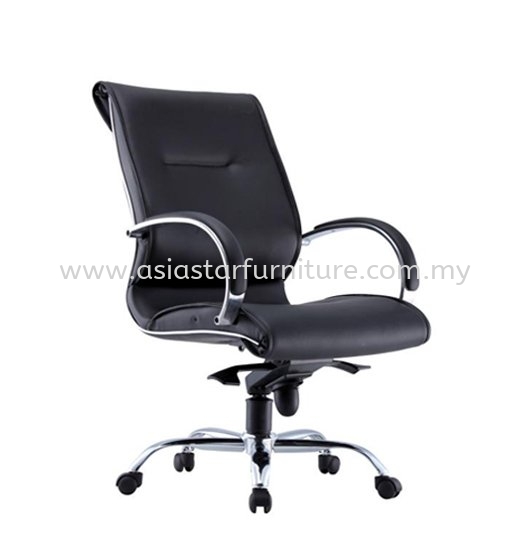 TORIO MEDIUM BACK DIRECTOR CHAIR | LEATHER OFFICE CHAIR DAMANSARA PJ