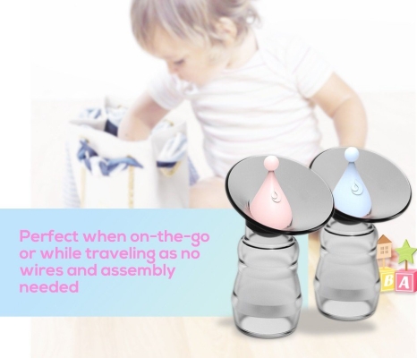 Elefbebe Manual Breastmilk Collector Breast Pump with stopper(Code:BF-M03)